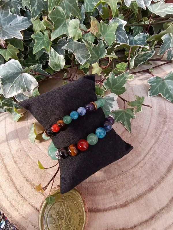bracelet des 7 chakras en aventurine