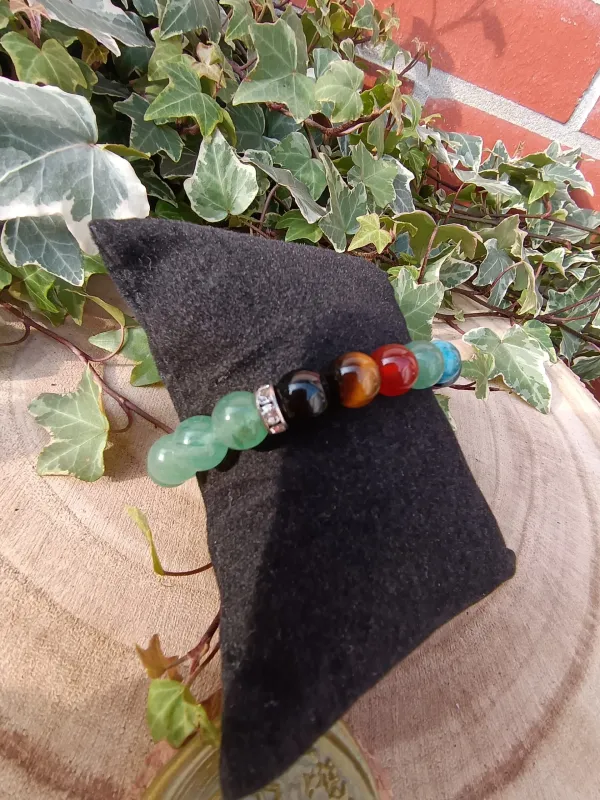 bracelet des 7 chakras en aventurine - Image 3