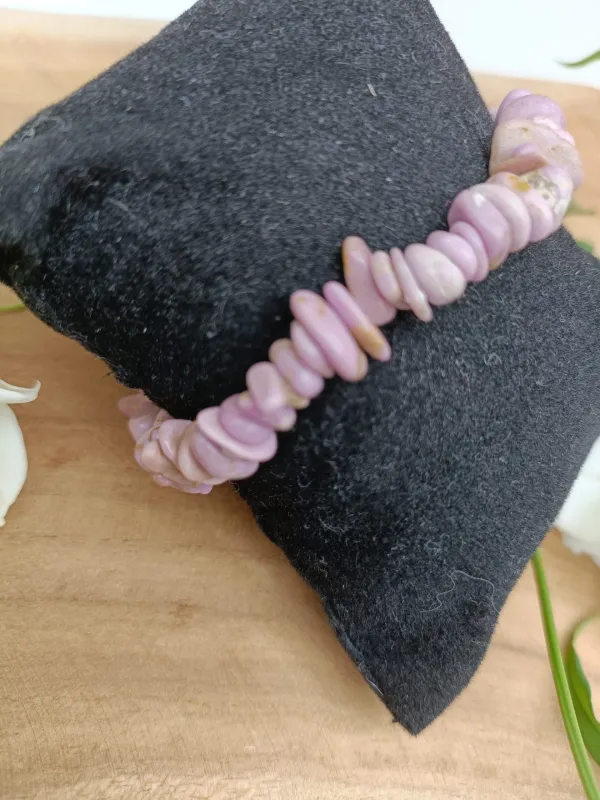 Bracelet chips en lépidolite - Image 2