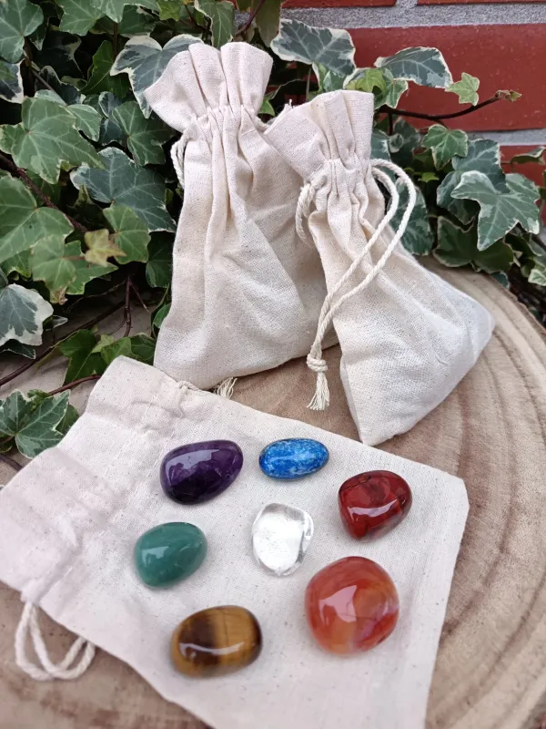 pochon pierres roulées des 7 chakras - Image 3
