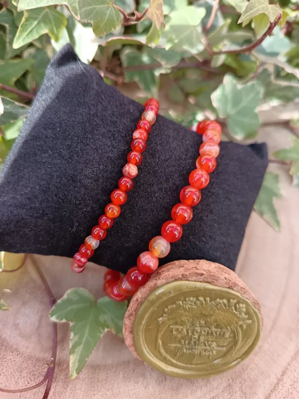 bracelet cornaline