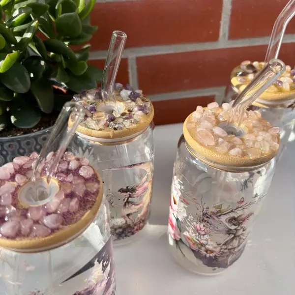 Verre à café glacé thème fée - Image 6